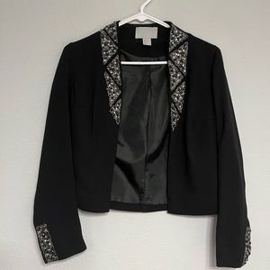 H&M black blazer with sequin details
